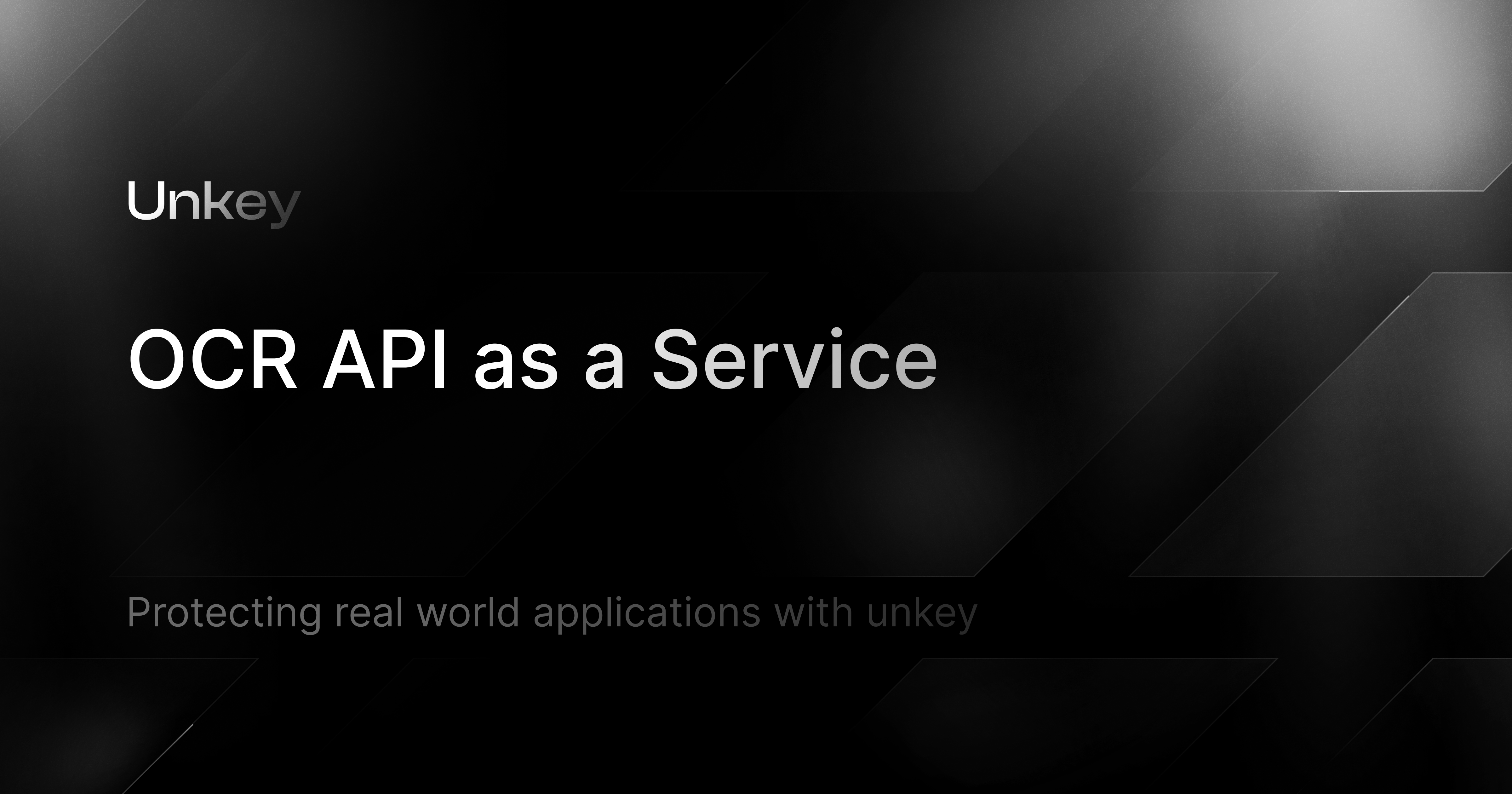 OCR API as a Service using Unkey